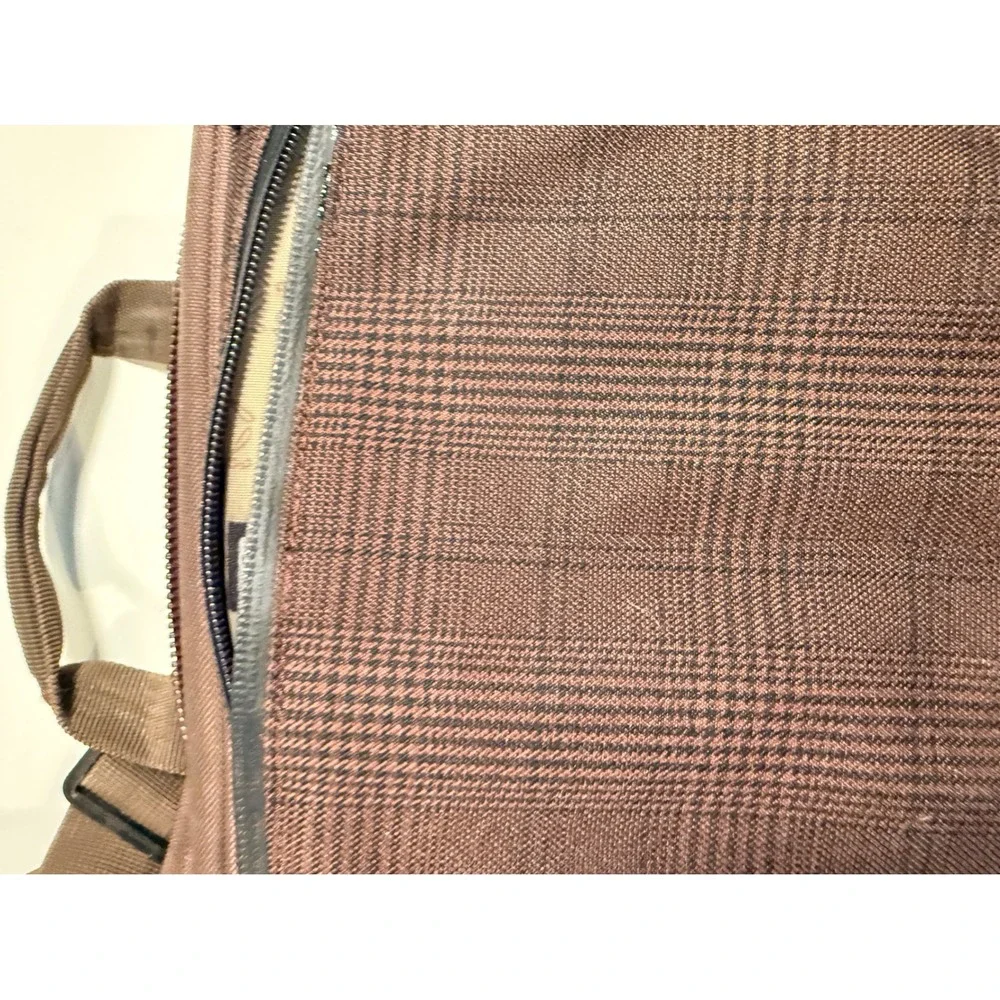OGIO Hip Hop Messenger Bag Brown Plaid Tech Laptop Shoulder Bag Organizer